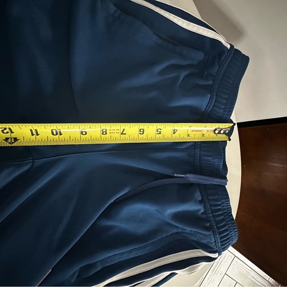 Adidas ClimaCool Navy Track Pants with White Stripes | Size Medium - Picture 4 of 6